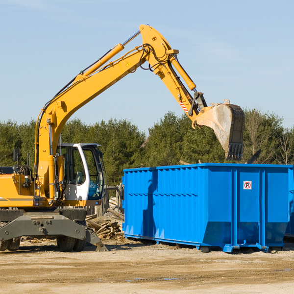 can i choose the location where the residential dumpster will be placed in Summit Hill